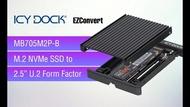 M2->U2 硬盤盒 ICY DOCK M.2 NVMe SSD --> U.2 SSD enclousure