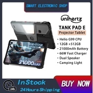 Unihertz 8849 TANK PAD E Rugged Projector Tablet Smartphone Android 14 10.95 Inch 120Hz 24GB 512GB 2
