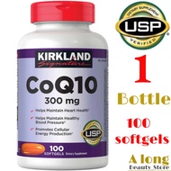 Kirkland CoQ10 CoenzymeQ 300 Mg 100 ซอฟเจล Kirkland 100 softgels CoQ10 โคคิวเท็น Heart & Blood