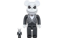 全新未拆未開 Be@rbrick  Bearbrick Jack Skellington 400% + 100% 2017ver.