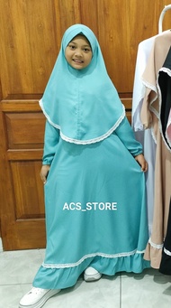 Gamis anak perempuan set Jilbab 1-12 Tahun | Other