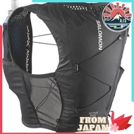 SALOMON Hydration Best Backpack ACTIVE SKIN 4 Women SET (Black/Metal S/M) for Women