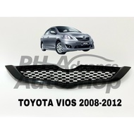 ♞Glossy Bumper Hood Toyota Vios Grill 2008-2012 Gen2 (Batman) FRONT