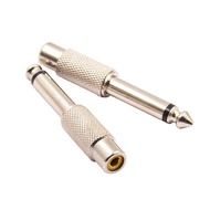 6.35mm 1/4 inches Jack Male To RCA Female plug Audio Adapter Mono RCA Connector cable TS    speaker 