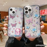 CASE CASING CLEAR AIR BAG BUTTERFLY MOTIF COMPATIBLE FOR INFINIX SMART 5 6 7 8 9 10 HOT 9 10 11 11S 