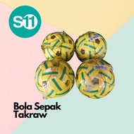 Bola Sepak Takraw / Sepak Raga / Takraw Ball/ Bola Takraw Hijau Kuning