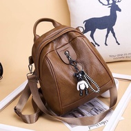 Balo Nữ Balo Thời Trang Da Trơn Tặng Kèm Móc Chuột Size Vừa Sách Vở Phong Cách Thời Trang Mới H70