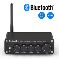 New 2021 FOSI Audio BT30D Bluetooth Sound Power Amplifier 2.1 Channel Bass Treble Control Amp home Audio Subwoofer 100W