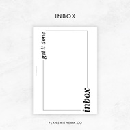 Inbox | Front Cover | Planner Dashboard