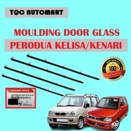 ORIGINAL PERODUA KELISA KENARI DOOR RUBBER OUTER GLASS WINDOW MOULDING LINING GETAH CERMIN LUAR PINT