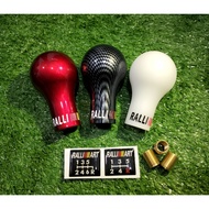 Gear Knob Ralliart, CF carbon, Red, White, Manual Gear shift Universal use,Tombol Gear
