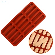  Silicone Baking Mold Finger Cookie Molds 15-cavity Silicone Finger Biscuit Mold for Diy Baking Non-stick Chocolate Mould for Candy Eclair Bread Muffin Food-grade Odorless