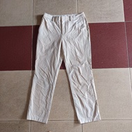 Uniqlo heattech office pants IVORY