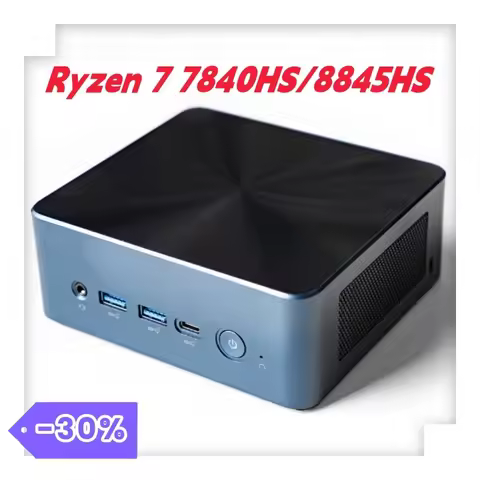BRE N7P Ryzen 7 7840HS/8845HS Mini PC Win11 Pro DDR5 5600MHz PCIe4.0 NVMe SSD WiFi6 BT5.2 USB4.0 Des
