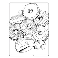 Donut Coloring Pages (Anime Chibi style) - Set of 10 A4 A5 Coloring Pages - COLORING PAGES