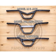 BMX drag bicycle handlebars, lontong spokes, M model, 3 spokes, box handlebars