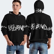 DJ Blend Bl3nd House Cool Techno Dubstep Fullprint Hoodie Jacket New Polyester Jersey Material