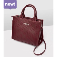 SLING BAG Wanita SOPHIE MARTIN ETOILE BOWLER T8606M6 MAROON MEMBER PRICE JUN22