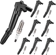 8-Pack UF834 Ignition Coils & 6509 Spark Plugs Kit Compatible with Ford F-250/F-350/E-450 Super Duty