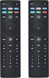 Pack of 2 Universal XRT140 Replace Remote fit for VIZIO All LCD LED HDTV HD UHD HDR 4K Smart TVs, OL