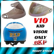 Original BKP V10 Visor Kid Helmet Motorcycle Quality Visor Topi Kaledar Budak