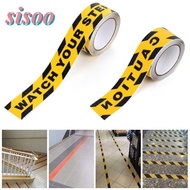 SISOO Hazard Warning Tape Durable Marking Self Adhesive Floor Tape