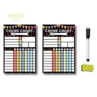 2PCS Magnetic Planning Reward Chart for Teenagers Daily Chores Chart for Refrigerator