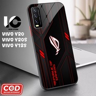 HP Softcase VIVO Y20hp VIVO Y20S V2029, V2029 Glossy Case Shiny Glass Casing Protective Mobile Phone