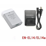 Nikon MH-24 MH24 Charger for EL14 EL14a battery for P7000 P7100 D5300 D5200 D5100 D3100 D3200 D3400