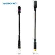 FP210/RG255 High Gain Dual Band 5.2dBi Goose Tube Brass LED Flash Tactica Antenna SMA-Female For Bao