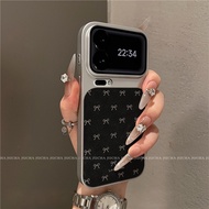 Black & White Bow Pattern Phone Case for Xiaomi17/17 Pro/17 ProMax, Shockproof Full-Coverage Soft Co