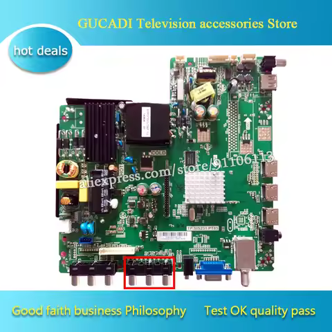 For LCD TV three in one motherboard TP.SIS231.PT85 good working