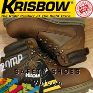 Sepatu Safety Sepatu Pengaman Vulcan Brown Original Krisbow