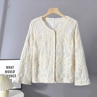 Loose Fit Long-Sleeved Shirt with Cardigan Detail - Perfect for Autumn Wear P40825.11.12