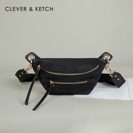 กระเป๋าคาดเอวผู้หญิง Clever&Ketch กระเป๋าสะพายข้างแบบสะพายข้าง Oxford Cloth Nylon Crossbody Bag กระเ