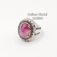 Cincin Perak Original 925 Delima Cindai (Silver Ring 925) (Cincin batu ) (Delima Cindai Original)