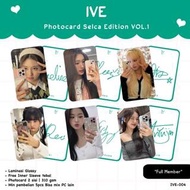 PHOTOCARD IVE MIRROR SELFIE SELCA EDITION VOL.1 DEPAN BELAKANG GLOSSY 2 SISI TERBARU KPOP IDOL