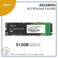 APACER AS2280P4 512GB M.2 NVME SSD PCIE GEN 3 X4 QUALITYOriginal