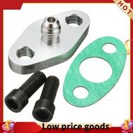 [gzhxdiizi1]Turbo Oil Feed Line Inlet Flange Gasket 4AN 4 an Fitting Adapter for T3 T4 T04E GT40R GT