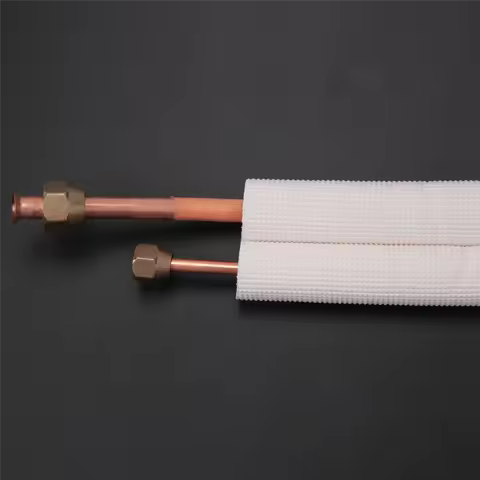 A61T-3Meter Air Conditioner Pair Coil Tube 1/4In 3/8In Insulated Aluminum Wire Set Air Conditioner P