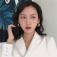 Luxury large 3-circle earrings