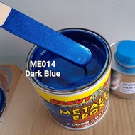 ME014 DARK BLUE ( Metallic Epoxy Paint ) 1L METALLIC EPOXY FLOOR PAINT (HEAVY DUTY) PROTECTIVE & COA