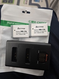 BATTPRO NB-13L 相機電池充電器 canon g7x g7x mark 2