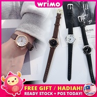 READY STOCK💝 WRIMO Simplex Watch Women's Analog Jam Tangan Leather Girl Perempuan Lady Cantik Lawa K