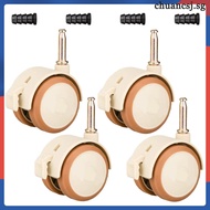 4 Pcs Caster Wheels Double Casters Bed Frame Replacement Parts 8.00X5.00X4.00CM chuancsj
