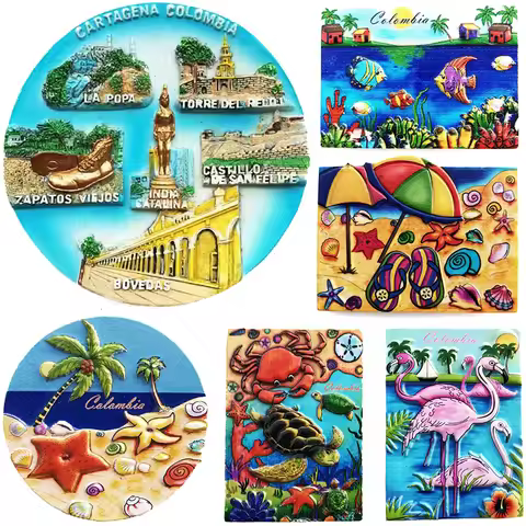 Colombia Fridge Magnets Cartagena Tourist Souvenirs Fridge Stickers Birthday Gifts Message Board Mag