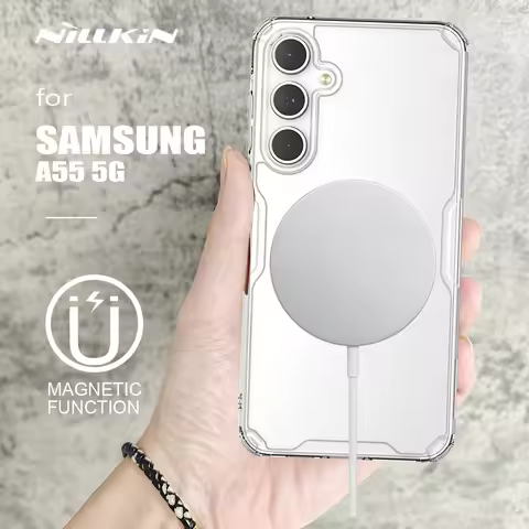 Nillkin for Samsung Galaxy A55 5G Case Nature TPU Magnetic Cover Silicone Case for Samsung A55 5G Ca