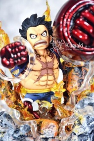 海賊王 WCF 四檔路飛 彈跳人 橡膠大猿王槍 特效地台 (pm查詢) OnePiece WCF Gear Fourth Luffy Boundman Gomu Gomuno King Kong Gu