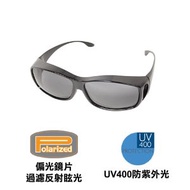 Solar COVER - 外掛式偏光太陽眼鏡 100 Black (Grey Lens)