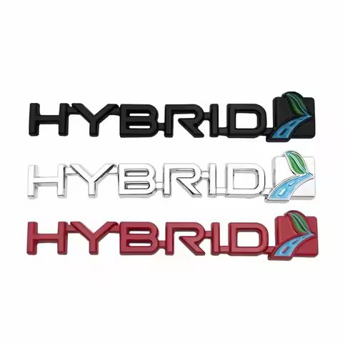Car Sticker HYBRID Fender Side Emblem for Land Cruiser RAV4 Camry Vios Corolla 4runner Crown Auto Bo